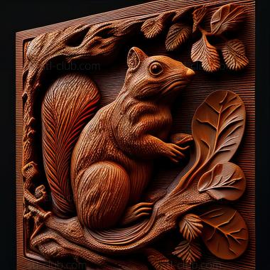 3D model st squirrel (STL)